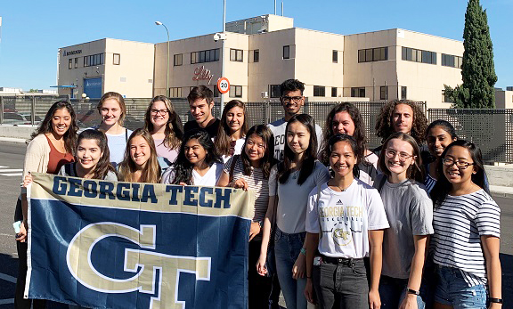 Georgia Tech undergrads at Lilly España (Courtesy of Cam Tyson)