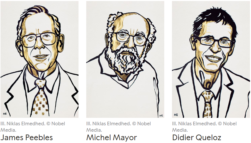 Winners of 2019 Nobel Prize in Physics (Credit: Nobel Media)