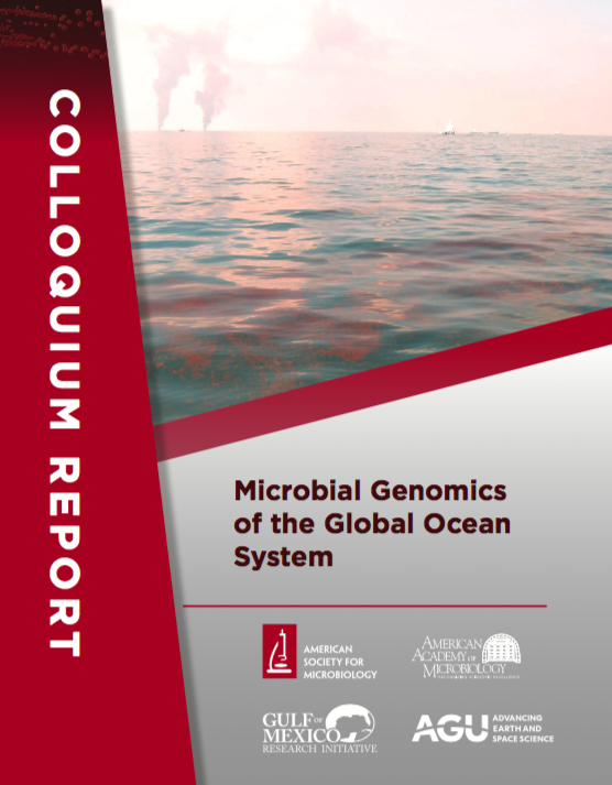 Cover of Microbial Genomics of the Global Ocean System report