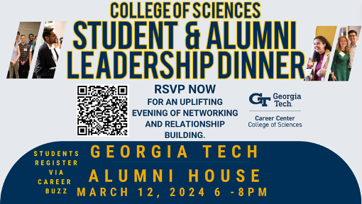 Georgia Tech College of Sciences Student Alumni Leadership Dinner