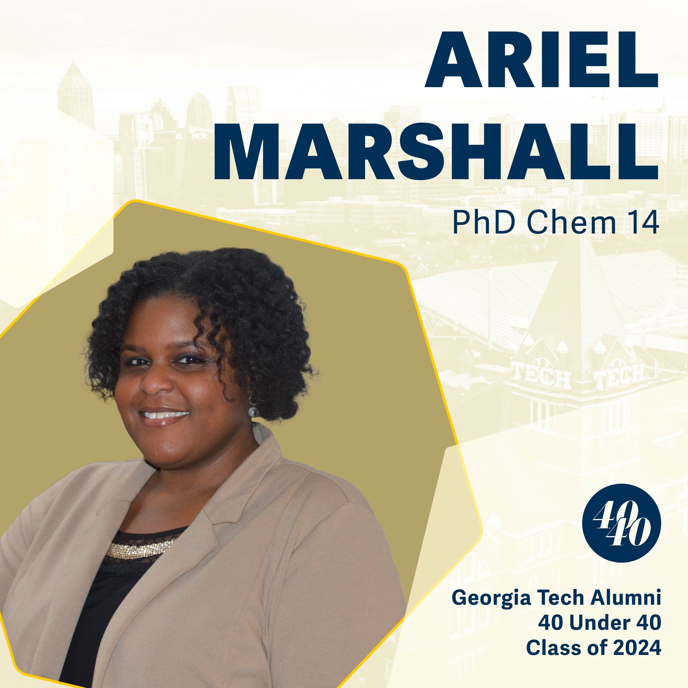 Ariel Marshall, Ph.D. CHEM 2014 (Chief of Staff, Office of the Under Secretary for Science and Innovation, U.S. Department of Energy)