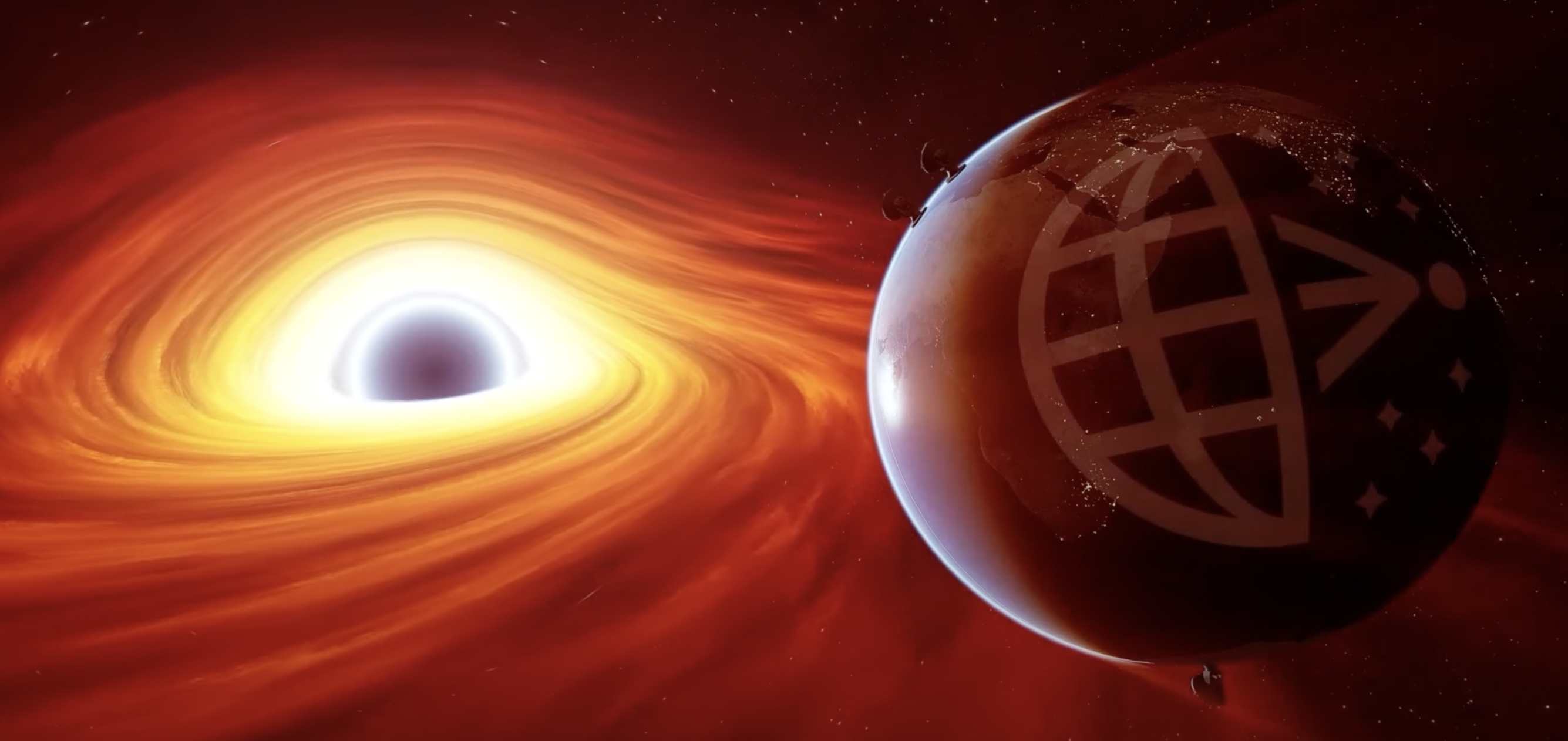 Event Horizon Telescope and Milky Way Galaxy black hole (Art: National Science Foundation)