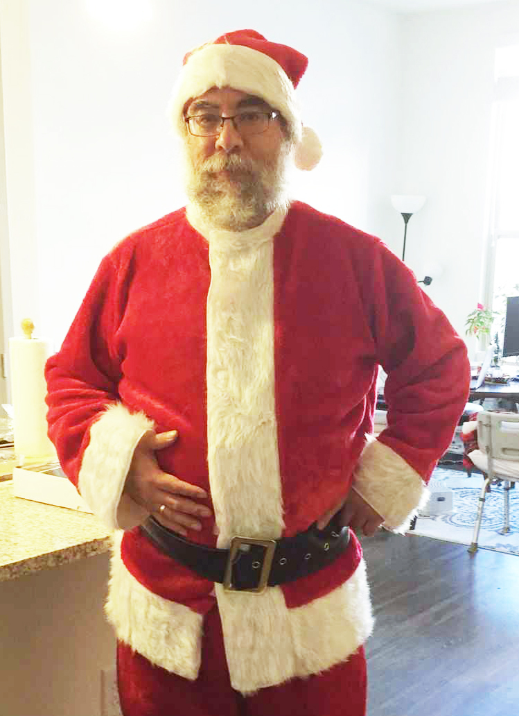 Flavio (Santa) Fenton takes festivity almost as seriously as his research.