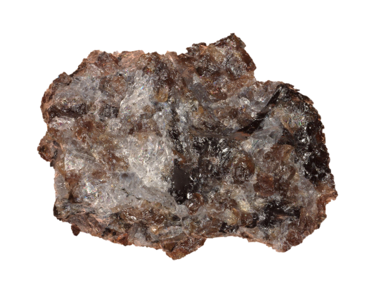 An optical image of the chip from the lunar rock the team investigated.