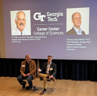 Eric Klein and Thomas Martin provided career insights and candidly discussed what it's like to work at GTRI.