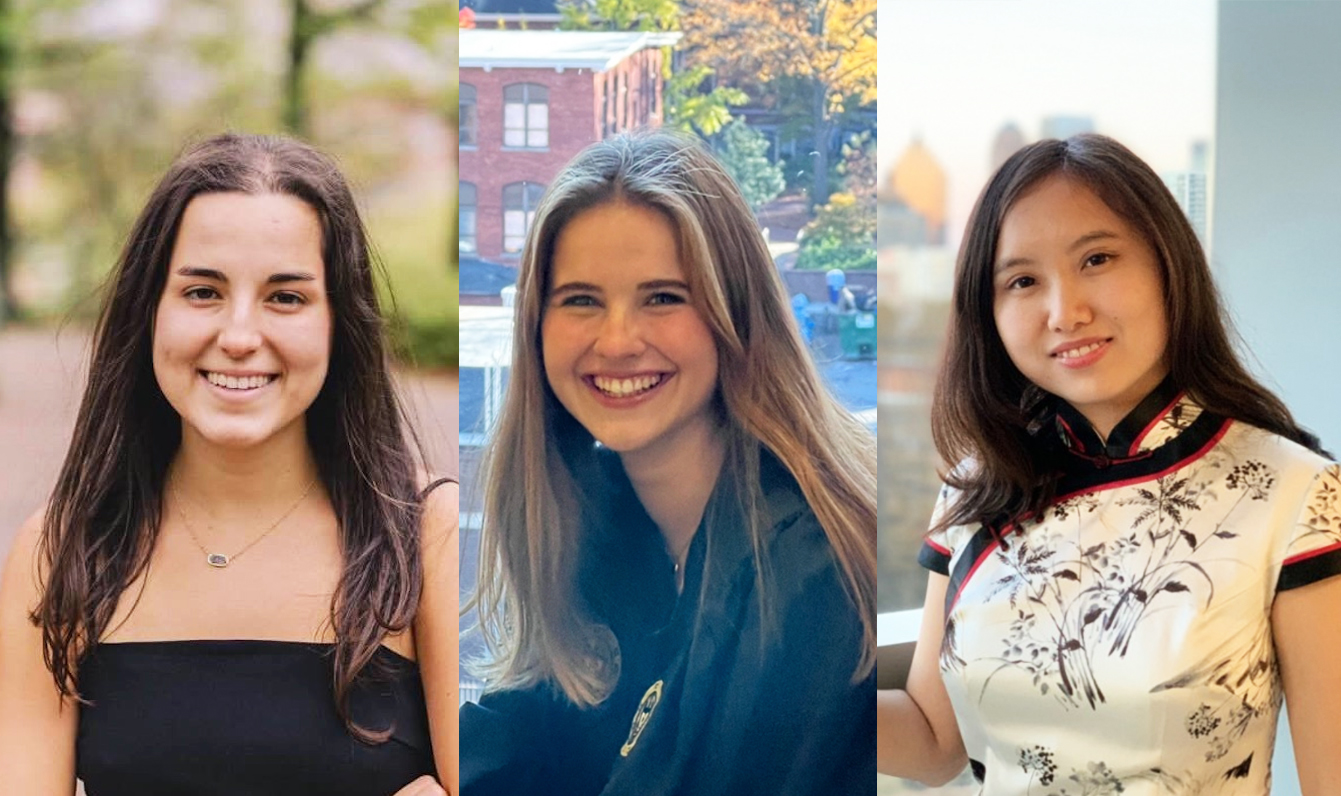 From left: Elizabeth H. Beveridge, Lou Eschapasse, Jancy Ling Liu