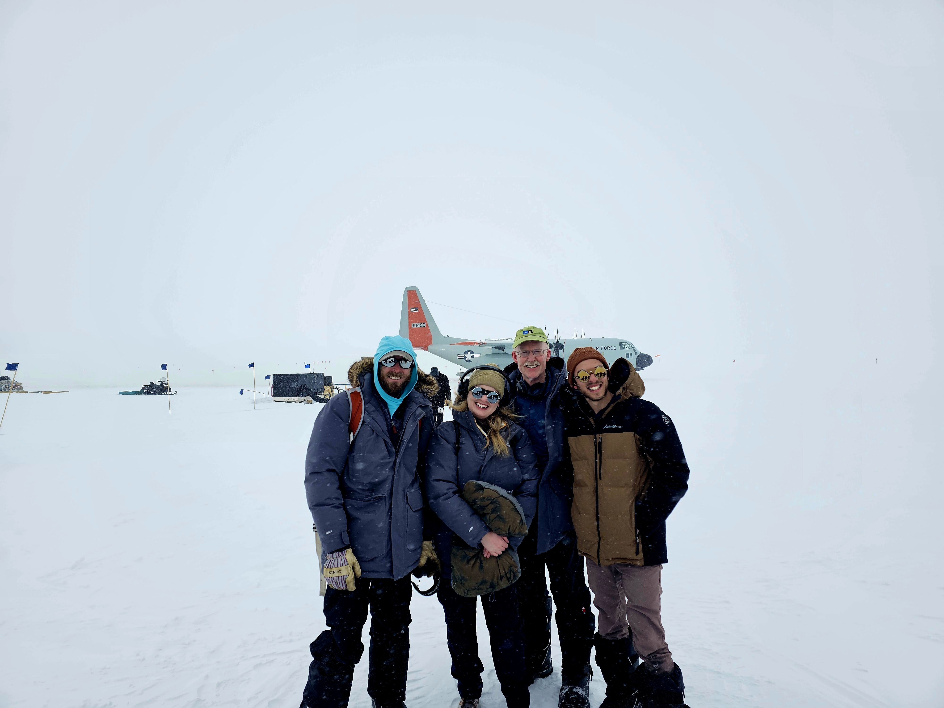 The research team in Greenland.