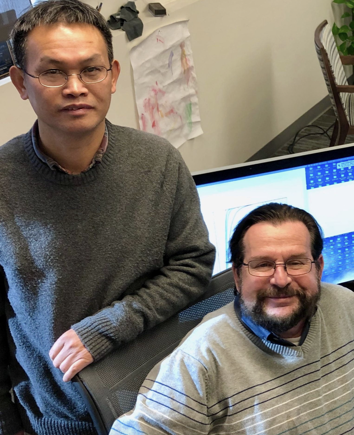 Hongyi Zhou and Jeffrey Skolnick (Photo School of Biological Sciences) 