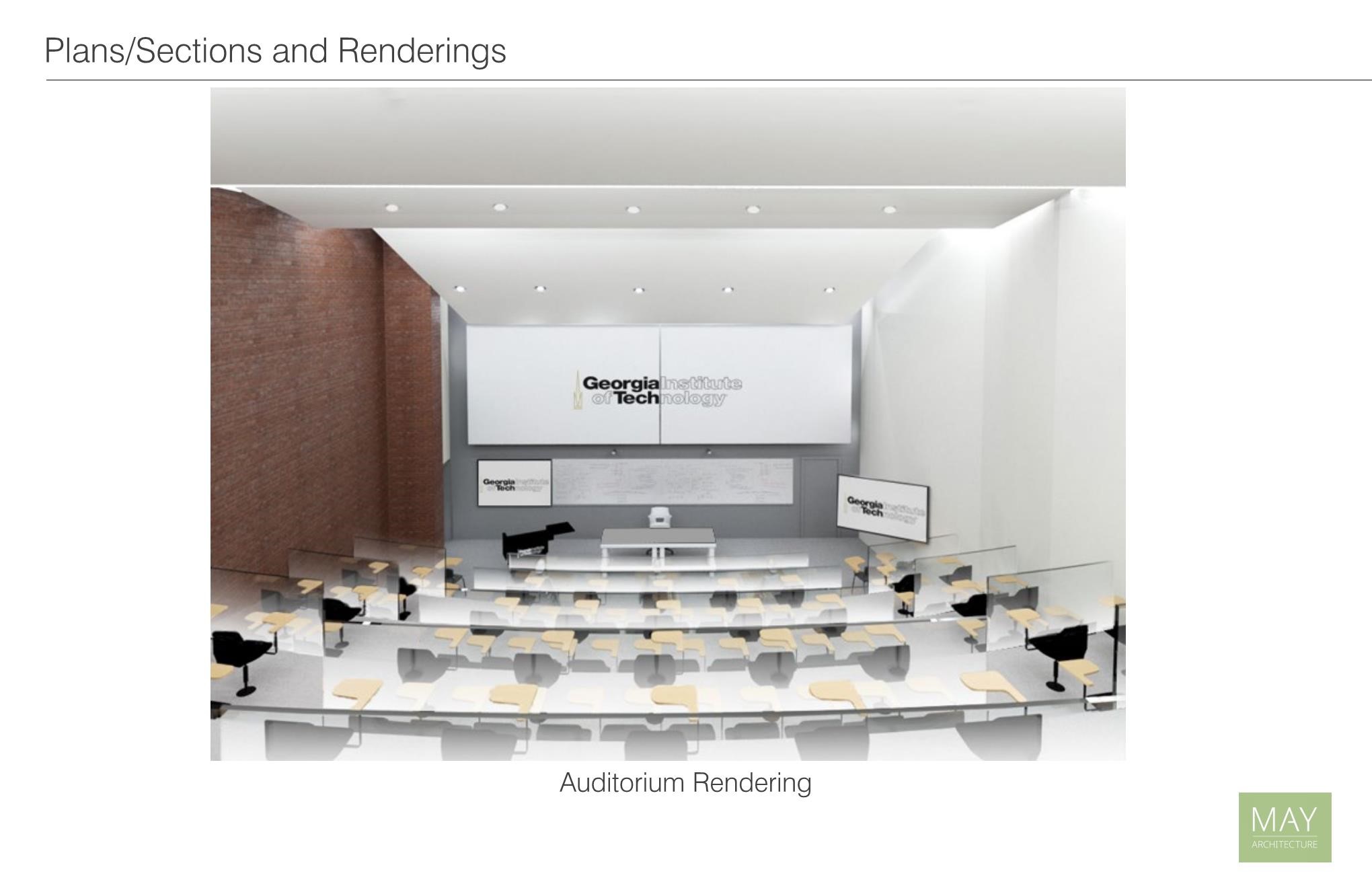 Howey Physics renovation auditorium rendering