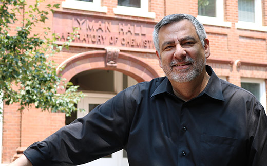 Renay San Miguel outside of Lyman Hall at Georgia Tech