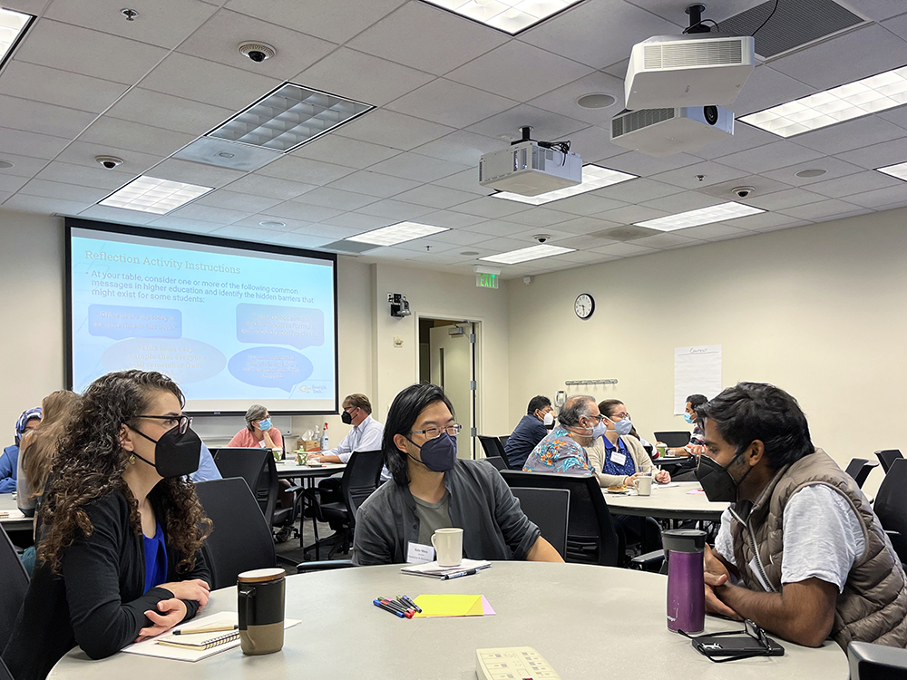 The two-day institute allowed faculty members to build community and navigate the integration of inclusive teaching practices into the classroom