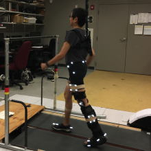 Walking with two leg braces Walking with two leg braces