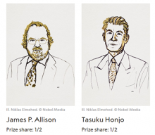 Winners of 2018 Nobel Prize in Physiology or Medicine (Courtesy of Nobel Media) Winners of 2018 Nobel Prize in Physiology or Medicine (Courtesy of Nobel Media)