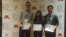 (From left) Brian Schmatz, Aditi Khirbat, and Young Jun Yoon (Courtesy of Brian Schmatz) (From left) Brian Schmatz, Aditi Khirbat, and Young Jun Yoon (Courtesy of Brian Schmatz)