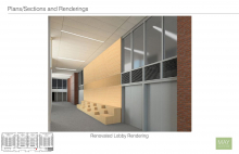 Howey Physics renovation lobby rendering Howey Physics renovation lobby rendering