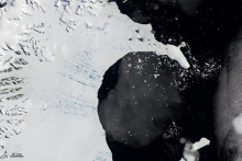 Larsen B ice shelf before collapse Larsen B ice shelf before collapse