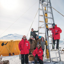 Britney Schmidt and researchers Britney Schmidt and researchers