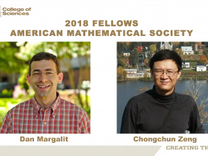 Margalit & Zeng, Fellows of the American Mathematical Society