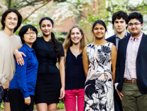 Team FullCircle: (from left( Kenji Bomar, Heyinn Rho, Ananya Jain, Savannah Berry, Sara Thomas Mathew, José Andrade, and Anmbus Iqbal