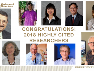 2018 Highly cited researchers from the College of Sciences