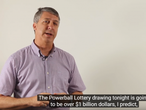The lottery as explained by Lew Lefton