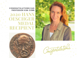 Kim Cobb honored with 2020 Hans Oeschger Medal