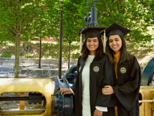 Amy (left) and Rachna Patel