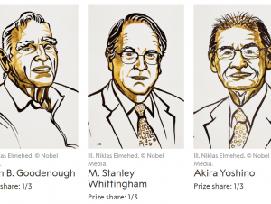 Winners of 2019 Nobel Prize in Chemistry (Credit: Nobel Media)