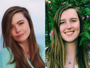 Neuroscience major Cristina Baker (left) and biochemistry major Michelle Schroeder have been selected to receive the Beckman Scholarship.