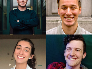 Spring 2021 CIC Winners. Pictured clockwise from top-left: Robert Stout, Carl Demolder, Daniele Gavetti De Mari, and Phillip M. Kinney.