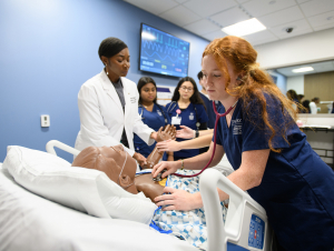 Nursing students at the Nell Hodgson Woodruff School of Nursing at Emory University