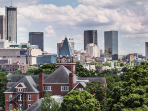 Tech Tower and Atlanta Skyline