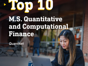 QuantNet ranks the Georgia Tech M.S. QCF program No. 8 in the nation.