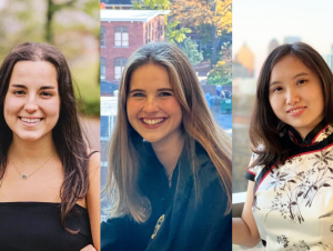 From left: Elizabeth H. Beveridge, Lou Eschapasse, Jancy Ling Liu