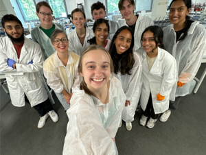 The students and instructors and some of the students in the BEST-Lyon program.