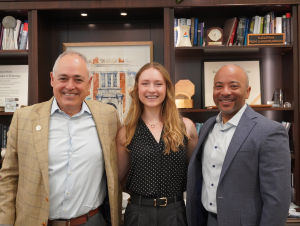 2026 Truman Scholar with Georgia Tech's President and Provost