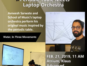 Laptop orchestra performs on Feb. 21, 2019.