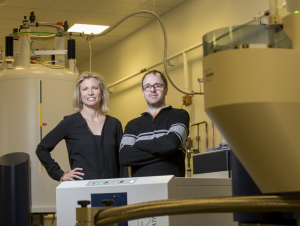 Julia Kubanek NMR with Serge Lavoie