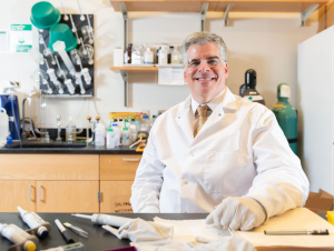 Garcia in lab
