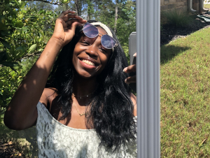 Nylah Boone uses social media to stay connected with others even while at home. 