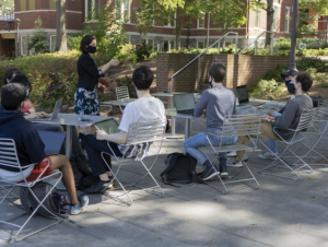 Class in Harrison Square
