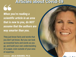 Julia Kubanek provides advice on how to approach reading scientific journal artlces for #StraightToTheSource