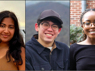 Congratulations to the walk-on Stamps President's Scholars from the College of Sciences: Sonali Kaluri, Seth Kinoshita, and Medina McCowin.