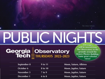 Public Nights at the Georgia Tech Observatory: Fall 2022 and Spring 2023