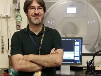 Thackery Brown at Georgia Tech's Center for Advanced Brain Imaging. (Photo Thackery Brown)