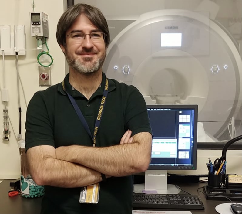 Thackery Brown at Georgia Tech's Center for Advanced Brain Imaging. (Photo Thackery Brown)