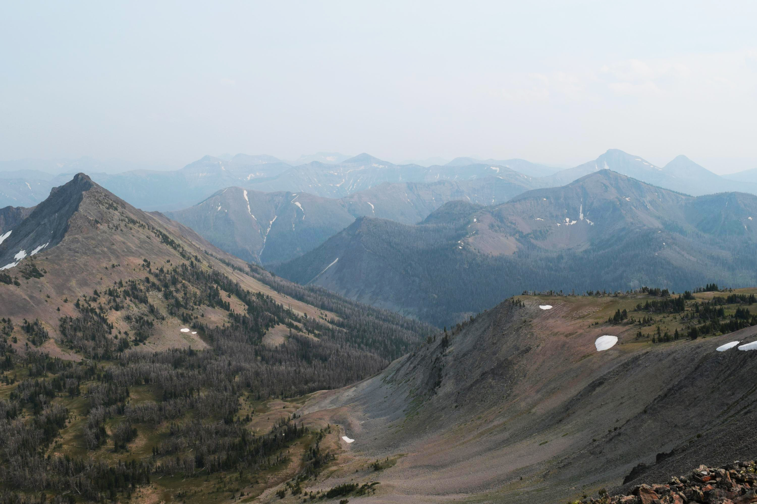 Yellowstone National Park and the Absaroka Range via Avalanche Peak summit, July 2021 (Jess Hunt-Ralston, Georgia Tech)